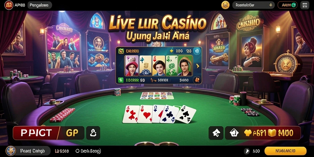 Screenshot API88 menampilkan dealer profesional dalam aksi bermain Live Casino.