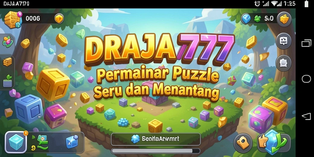 Tangkapan layar gameplay DRAJA777 menunjukkan tantangan seru puzzle.
