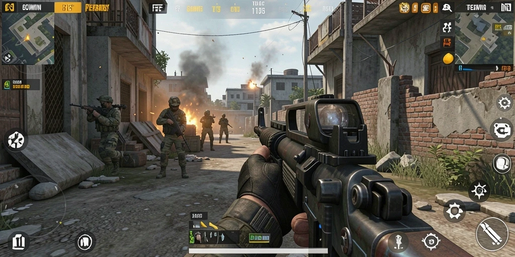 Screenshot GOWIN menampilkan aksi gameplay yang seru dan mendebarkan.