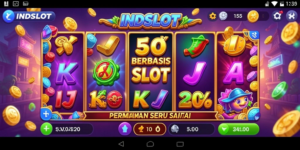 Screenshot gameplay <strong>INDSLOT</strong> yang menunjukkan keseruan permainan slot.