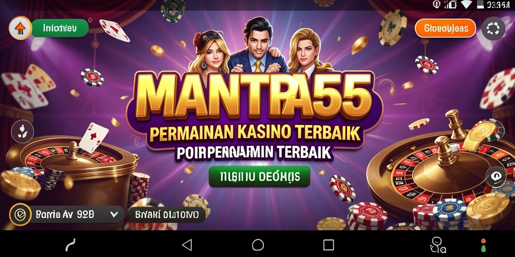 Tampilan gameplay Kasino yang seru dan mendebarkan di MANTRA55.