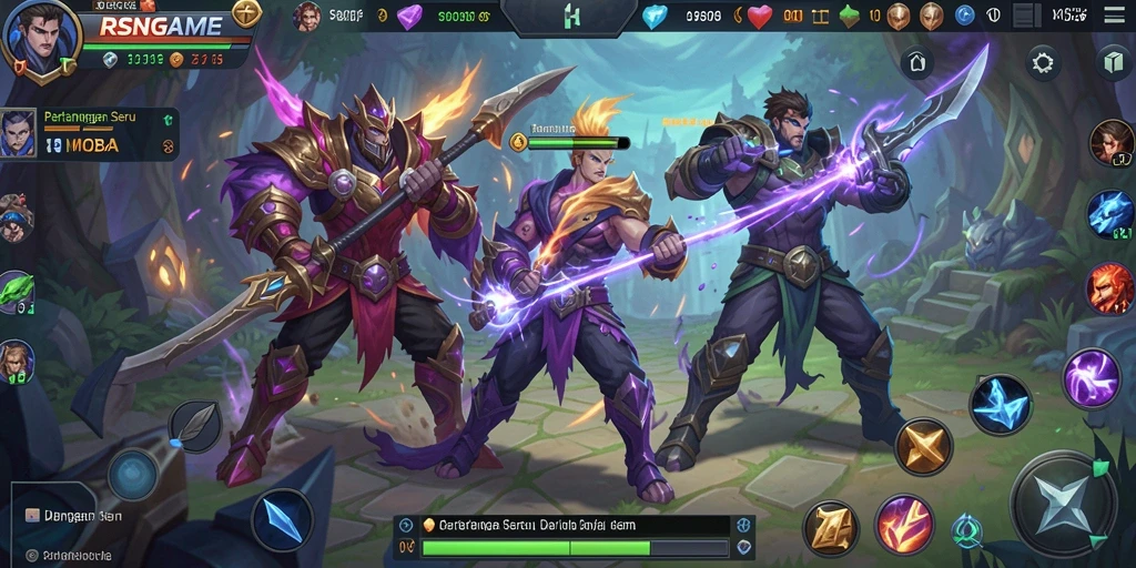 Gameplay mendebarkan dan strategi tim di RSNGAME.
