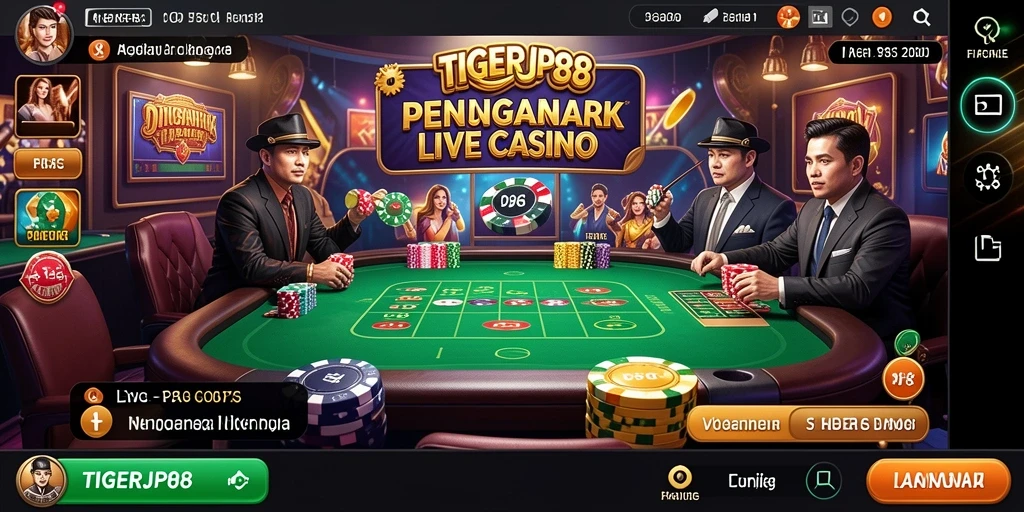 Tampilan gameplay langsung dari TIGERJP88 yang menarik dan interaktif.