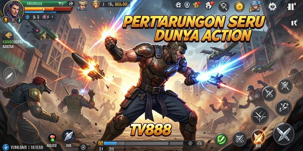 Tampilan gameplay seru di TV888 dengan aksi yang mendebarkan.